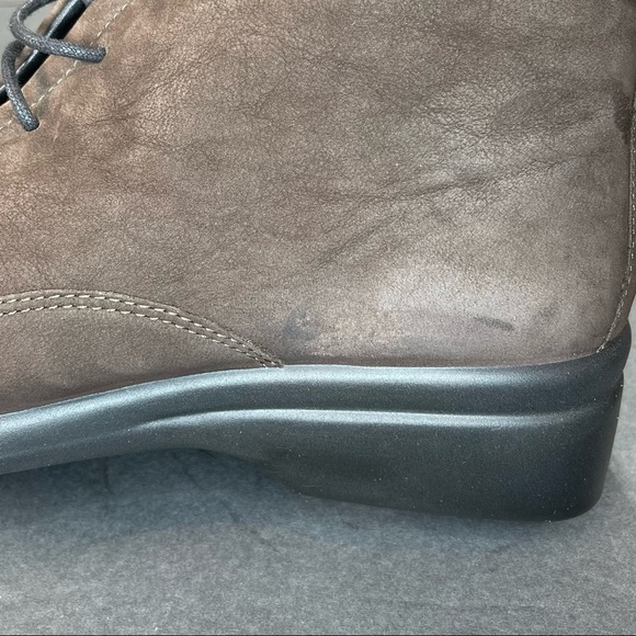 ECCO Sz 39 EU‎ Mens 5 Womens 8 US Chukka Boots Brown Suede WOOL LINING.. - Picture 8 of 12